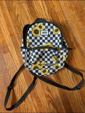 Vans Sunflower Checkerboard Mini Backpack